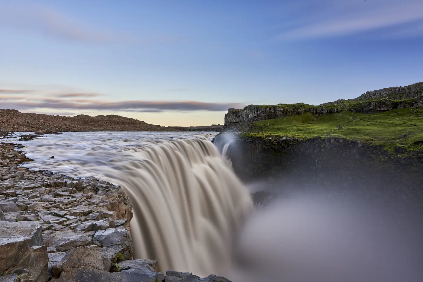 The massive water wall of Dettifoss
