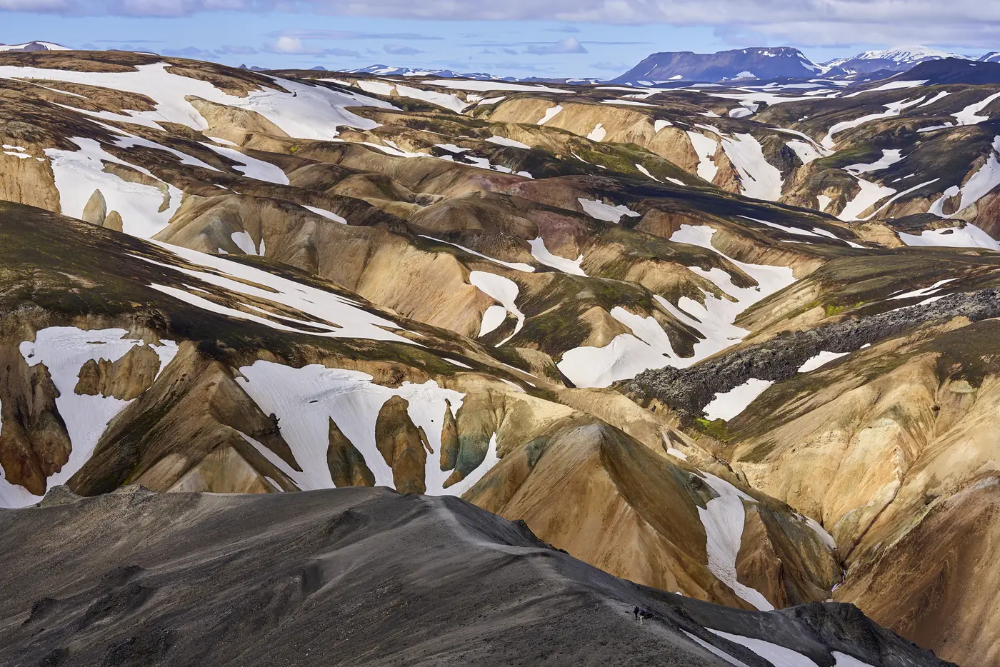 The coloured rhyolite mountains of Landmannalaugar